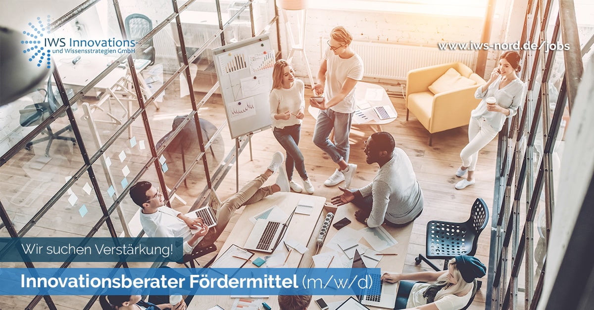 Stellenangebot - Innovationsberater (m/w/d)  ZIM / Forschungszulage  - IWS GmbH
